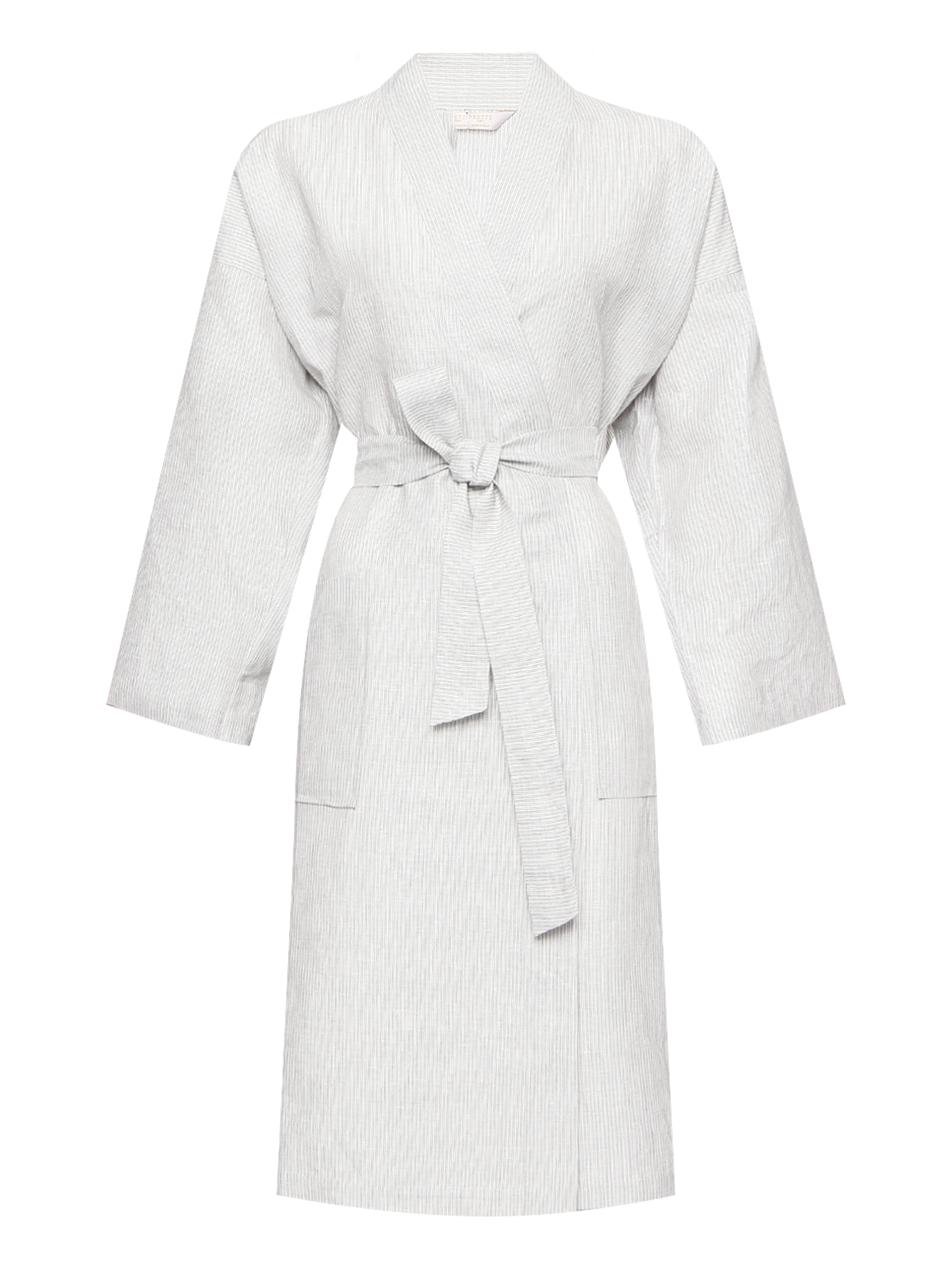 Халат из льна с узором - Общий вид