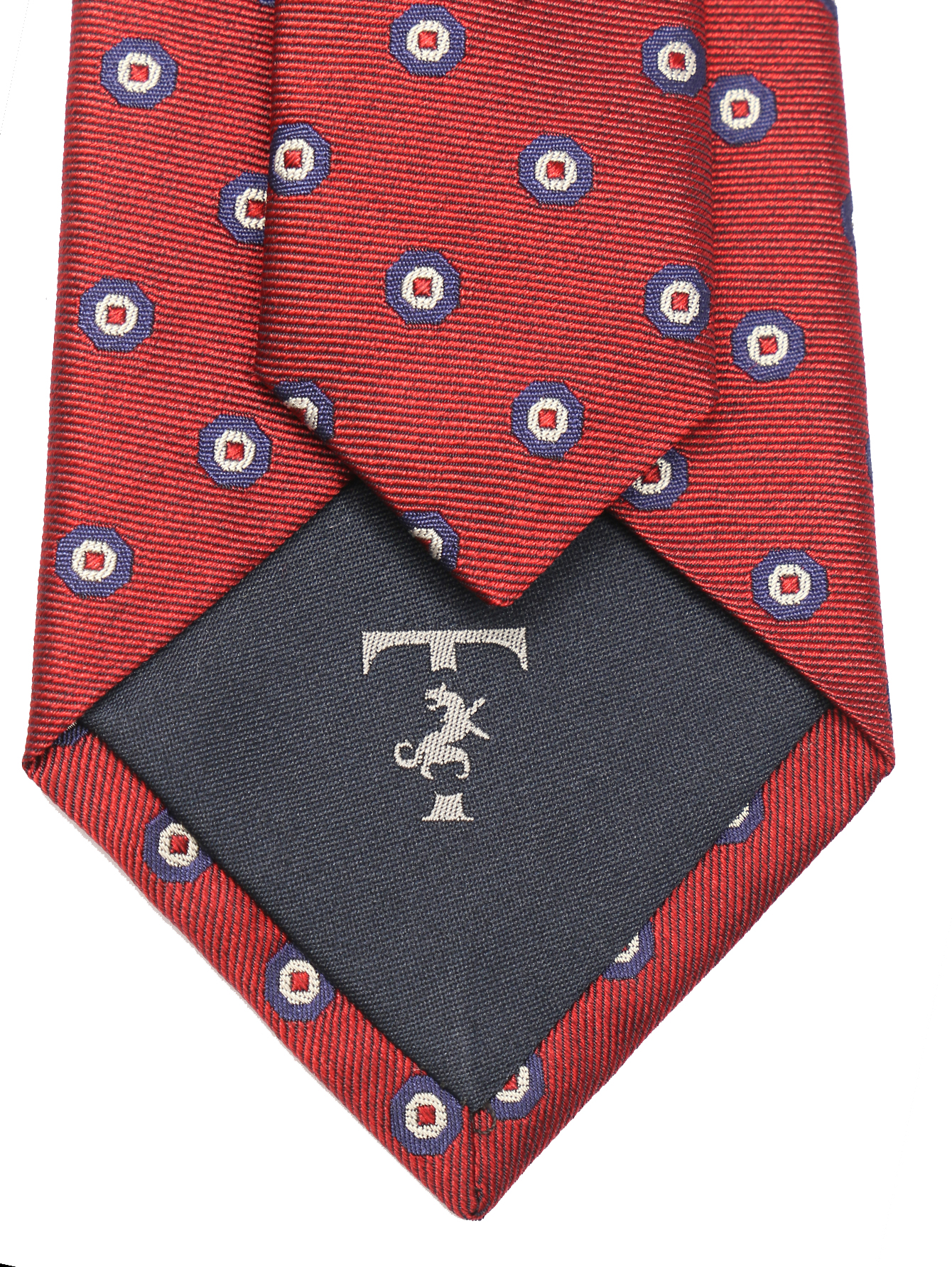 Галстук из шелка с узором - Деталь