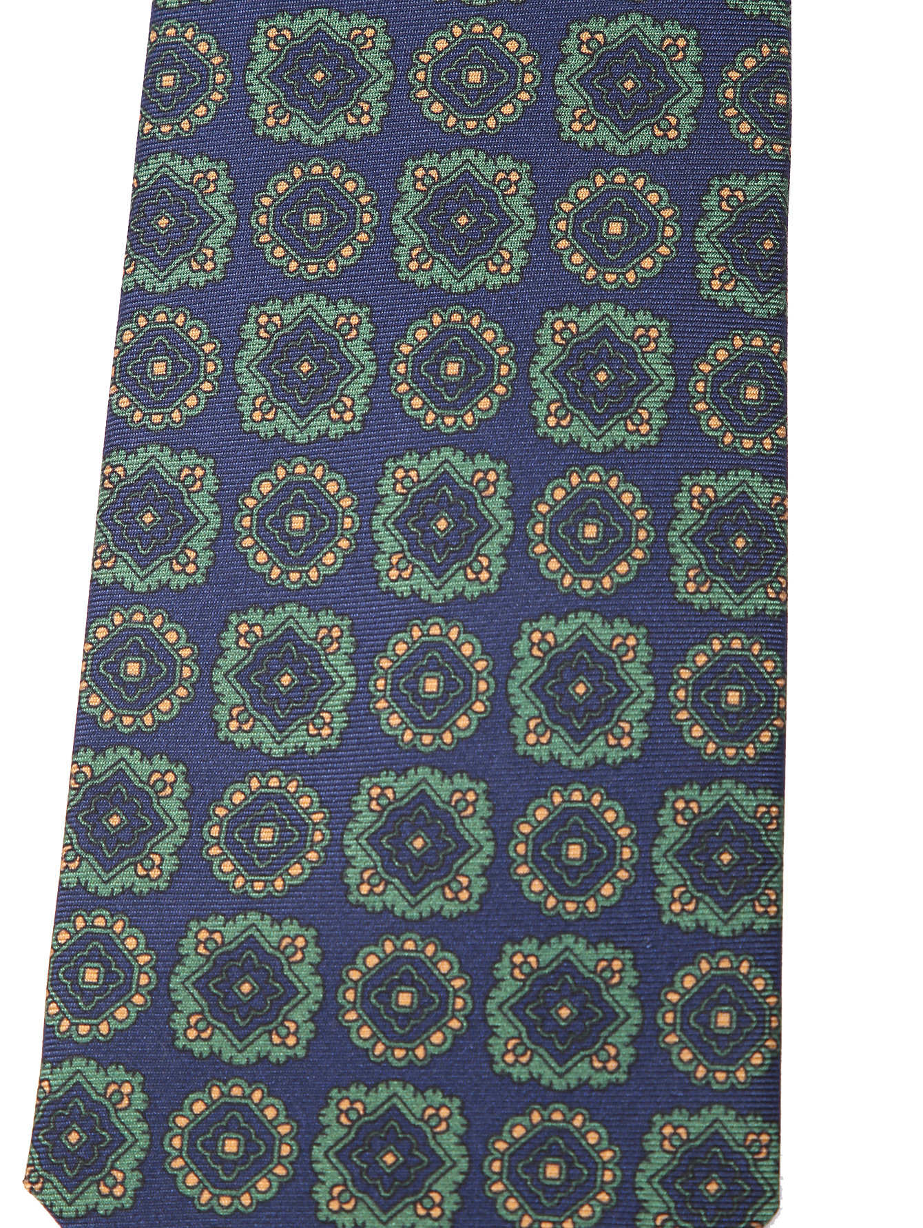 Галстук из шелка с узором - Деталь