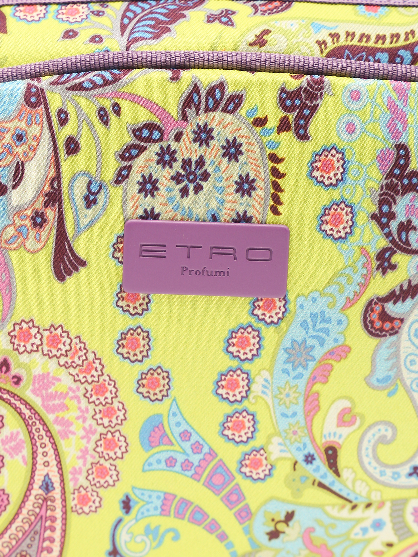 Косметичка из текстиля с узором пейсли  - Деталь