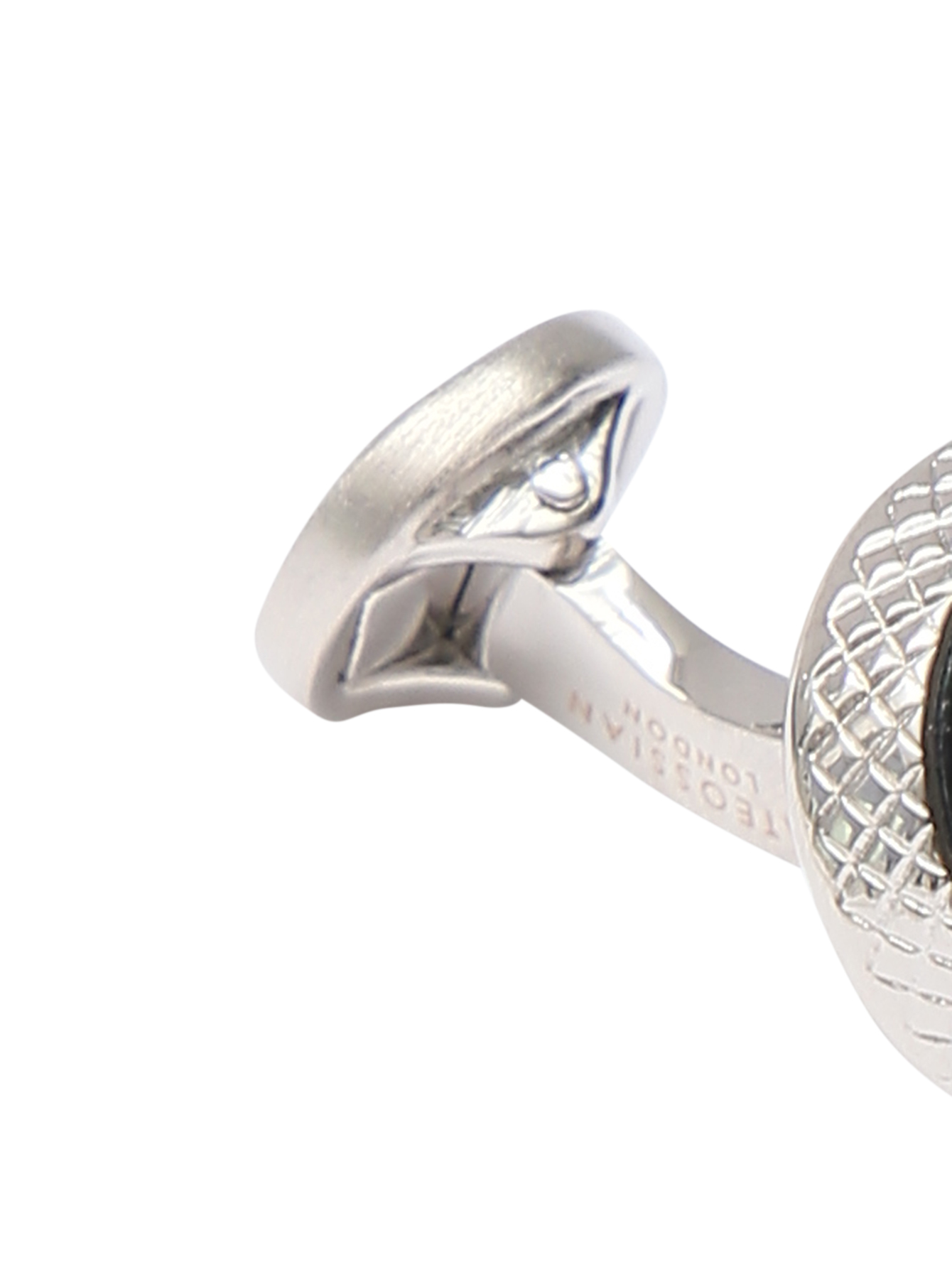 Запонки из металла и кожи - Деталь1