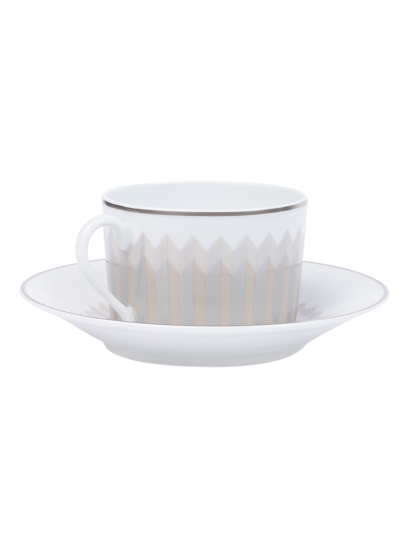 Набор из двух чайных пар с геометричным узором  - Обтравка1