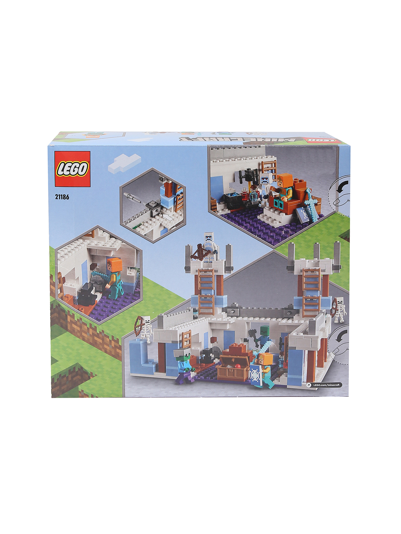 Конструктор lego minecraft ледяной замок Lego мультиколор (686382) купить  по цене 11 050 руб. в интернет-магазине ГУМ