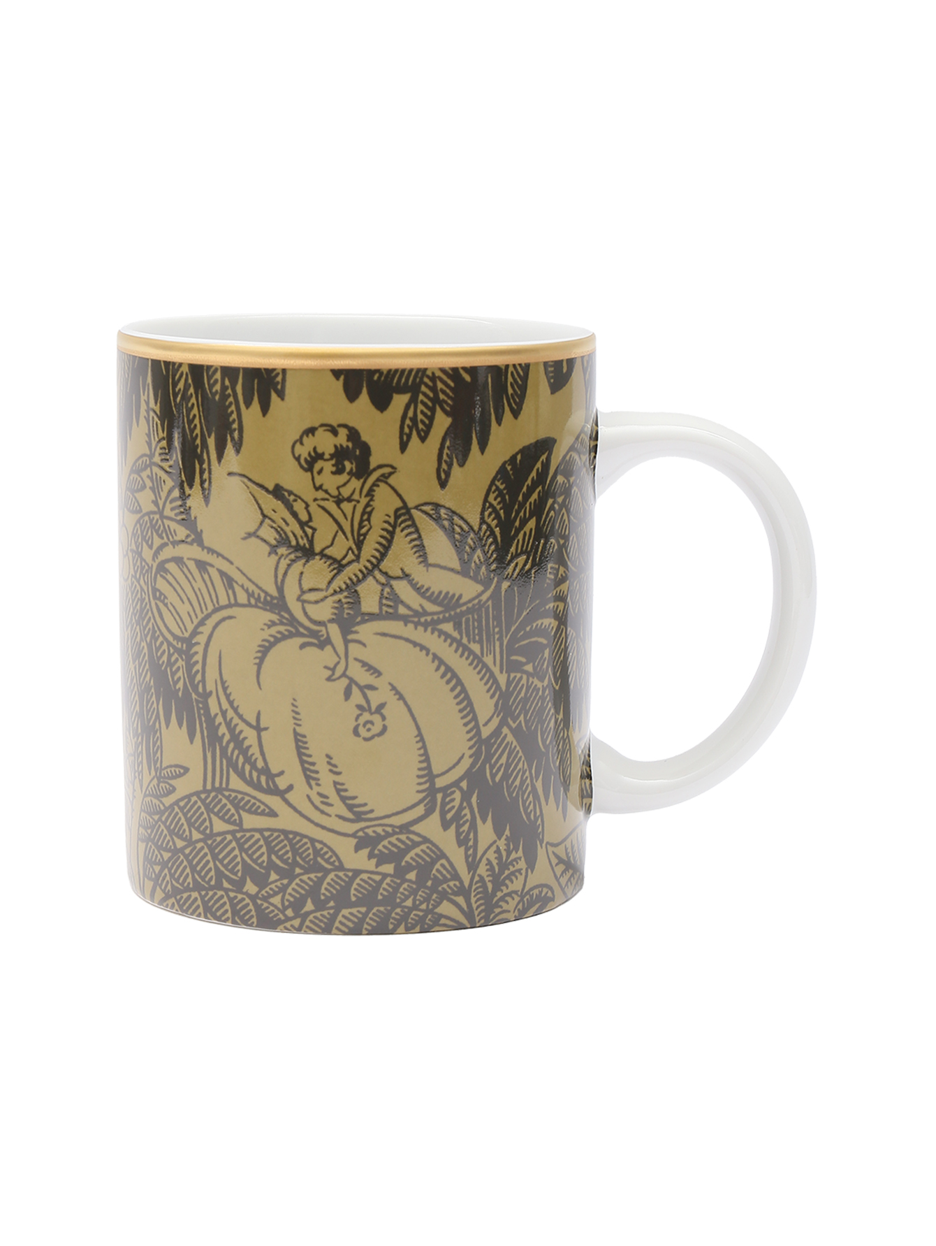 Кружка из фарфора с узором  - Общий вид