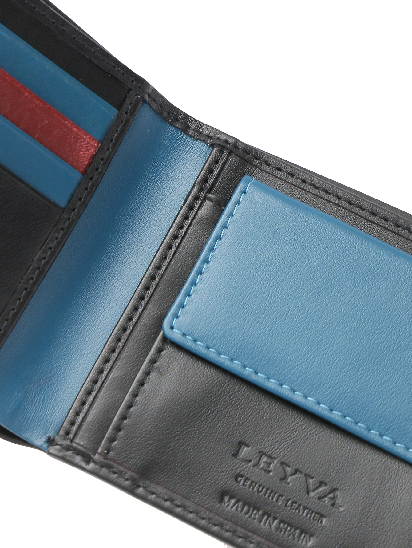 Портмоне из гладкой кожи с принтом  - Деталь1