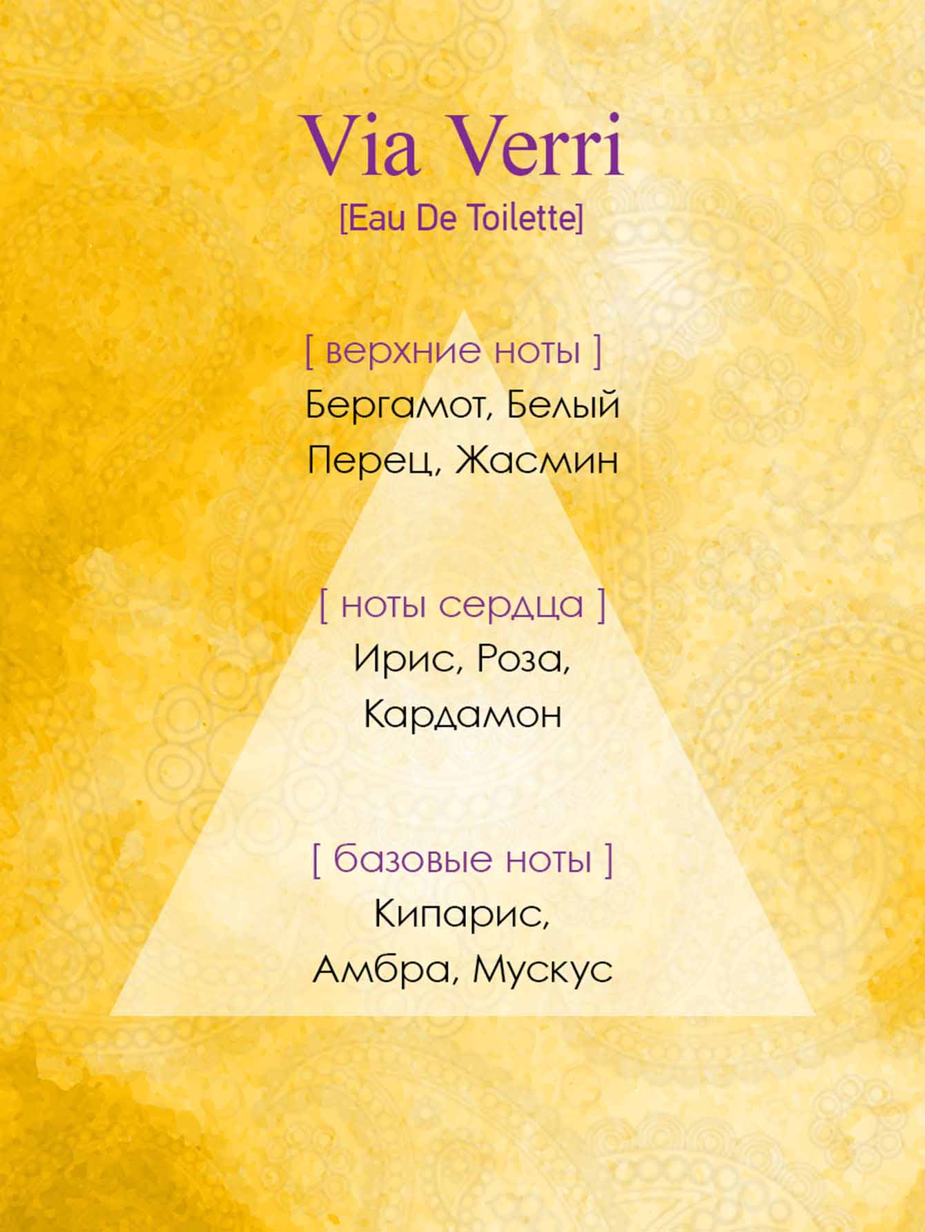  Туалетная вода - Via Verri, 100ml - Общий вид