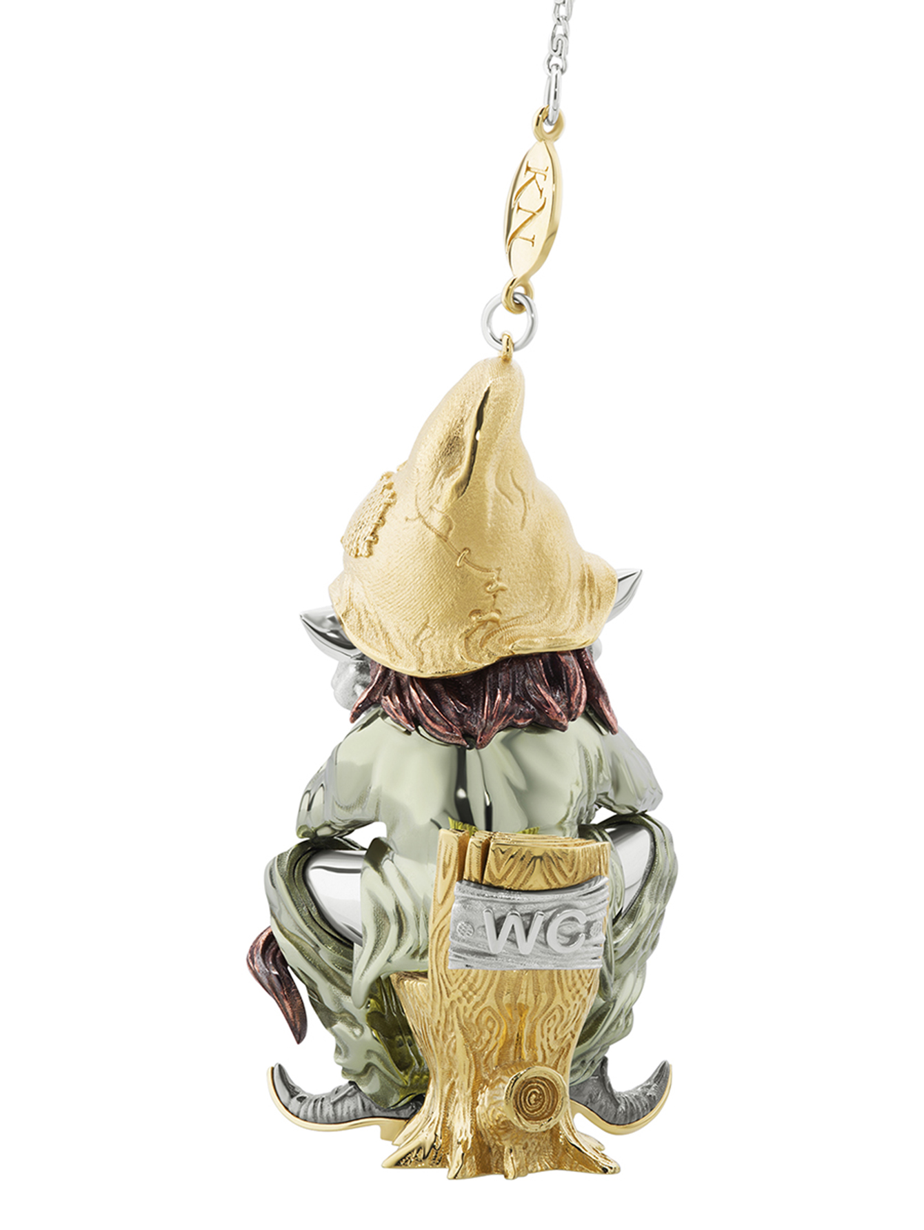  Ёлочная игрушка «гном на пне» - Обтравка3