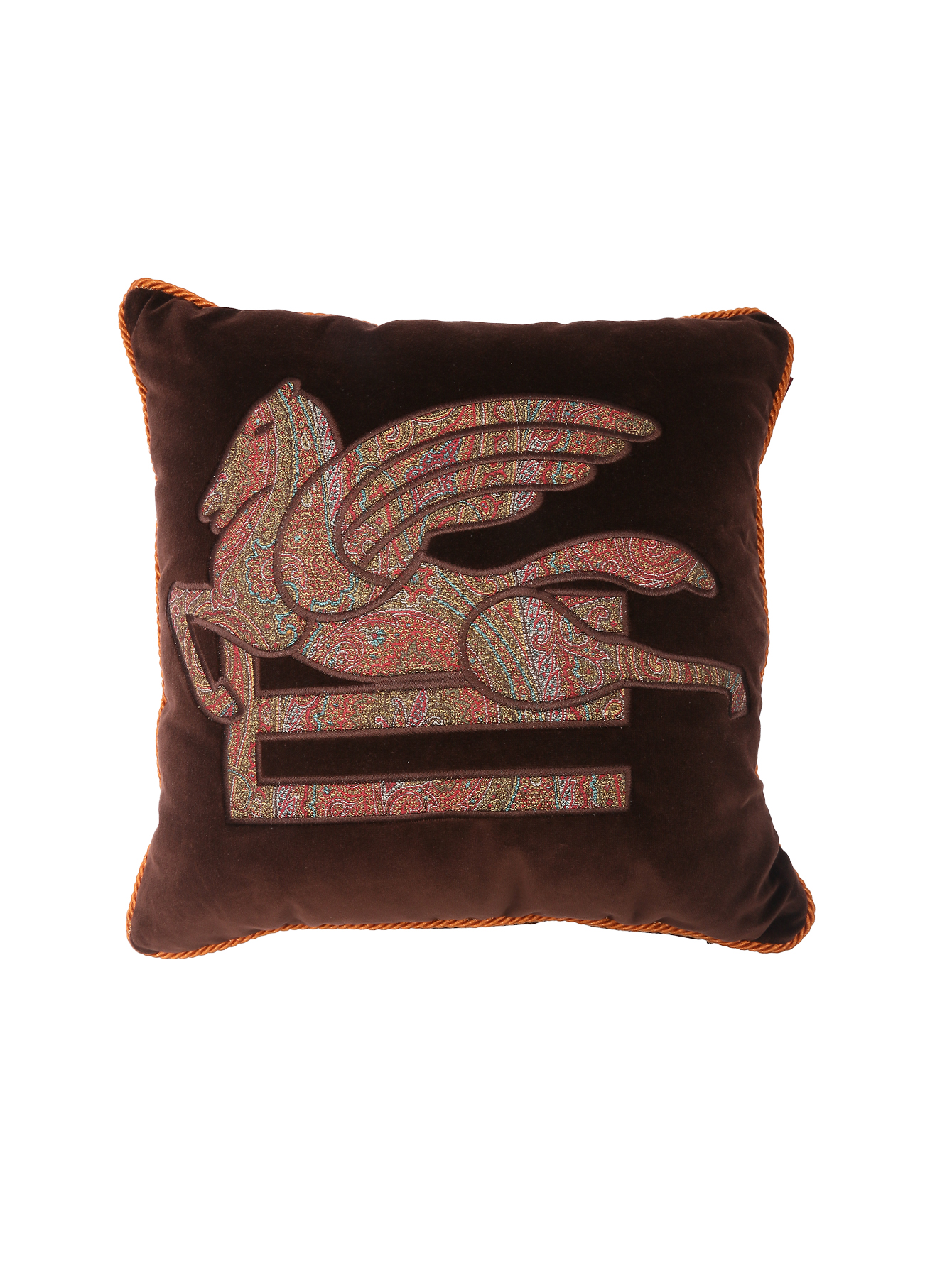 Подушка из бархата с вышивкой  - Общий вид