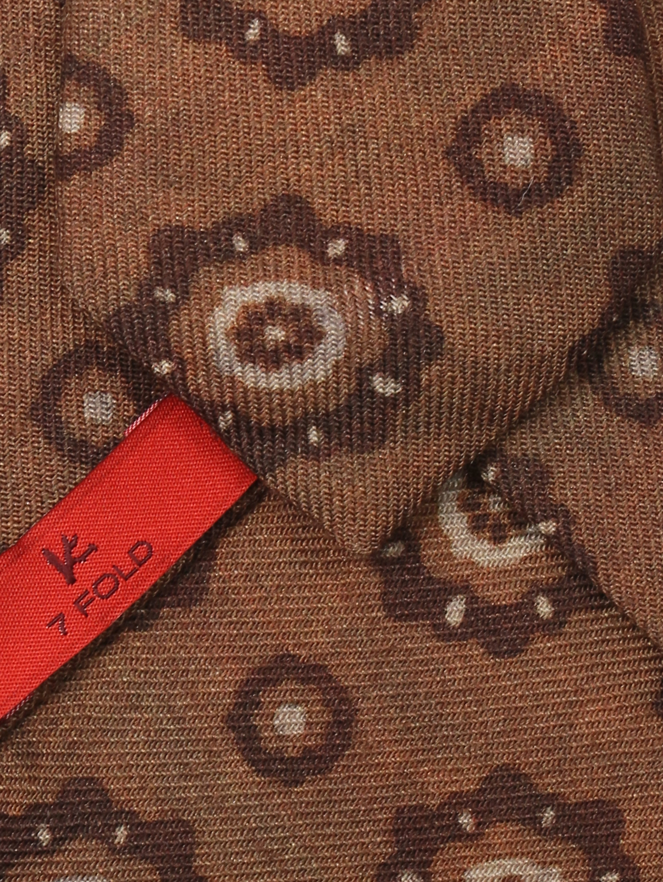 Галстук из смешанной шерсти с узором - Деталь