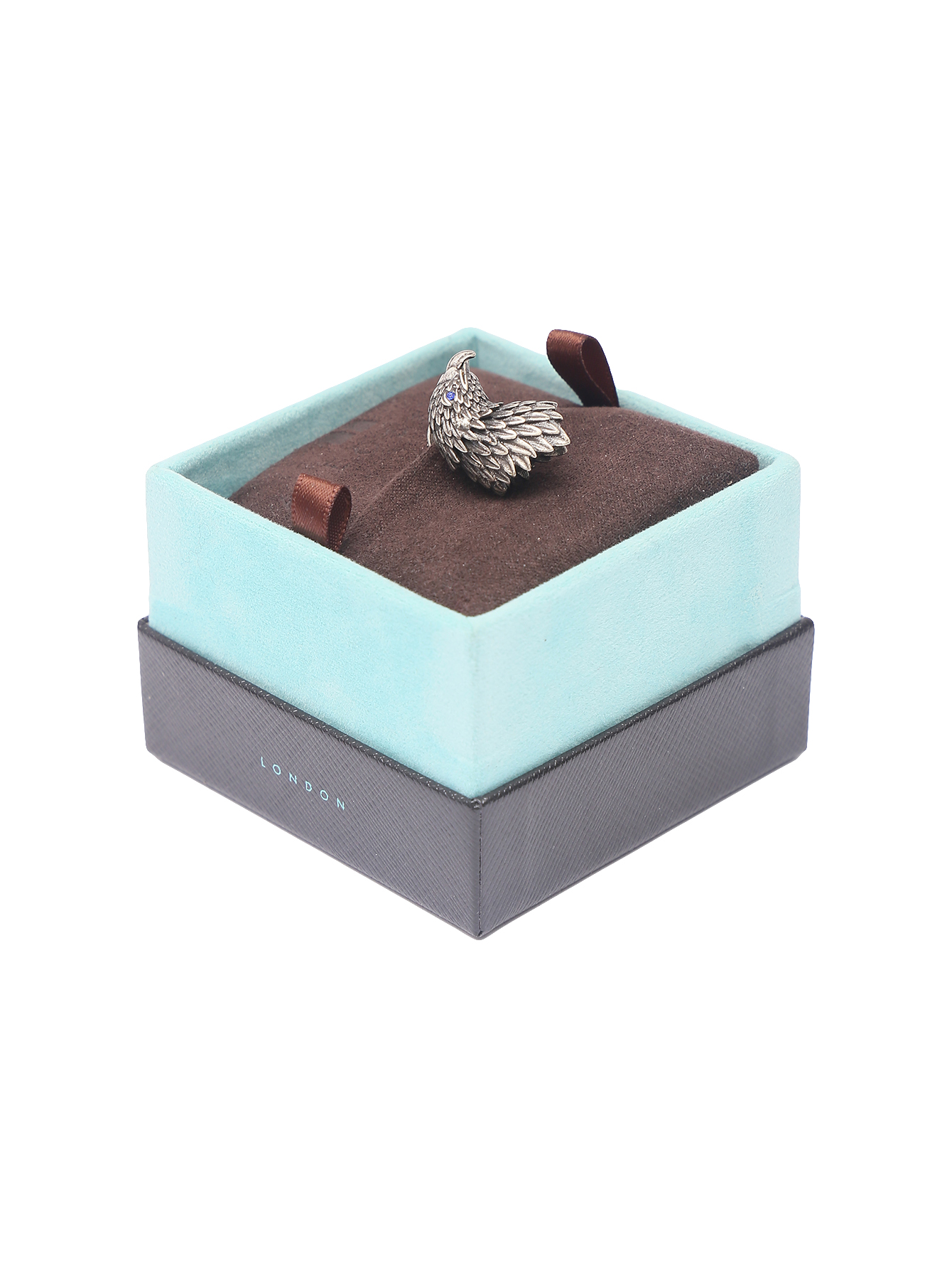 Значок-брошь из металла декорированный кристаллами - Обтравка1