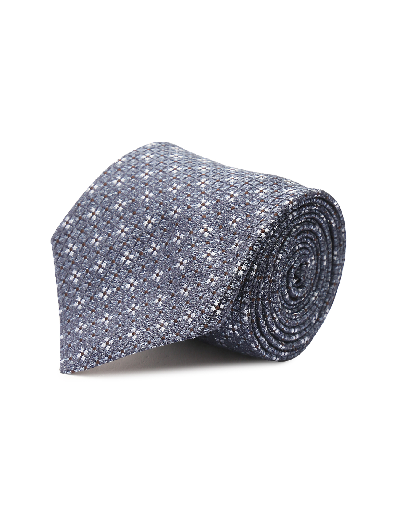 Галстук из шелка с узором  - Общий вид