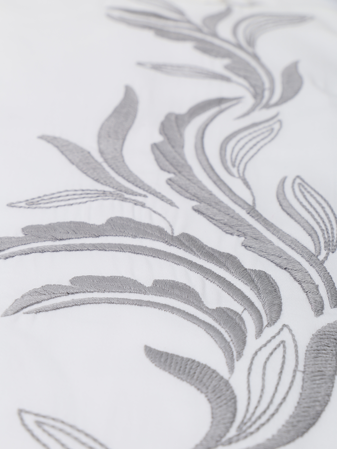 Пододеяльник и наволочка из хлопка с растительным узором по канту - Деталь1