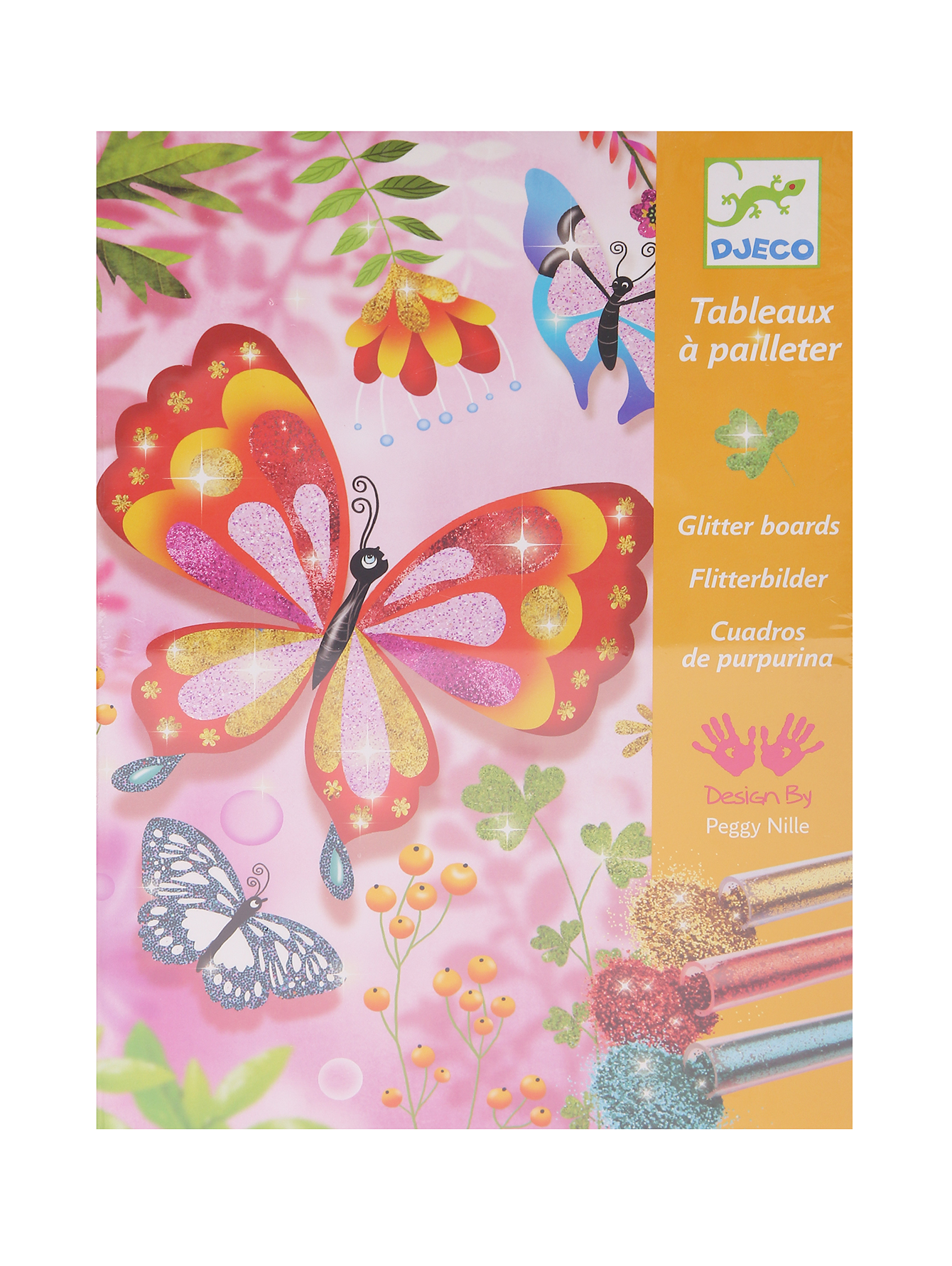 Раскраска "Блестящие бабочки"  - Общий вид