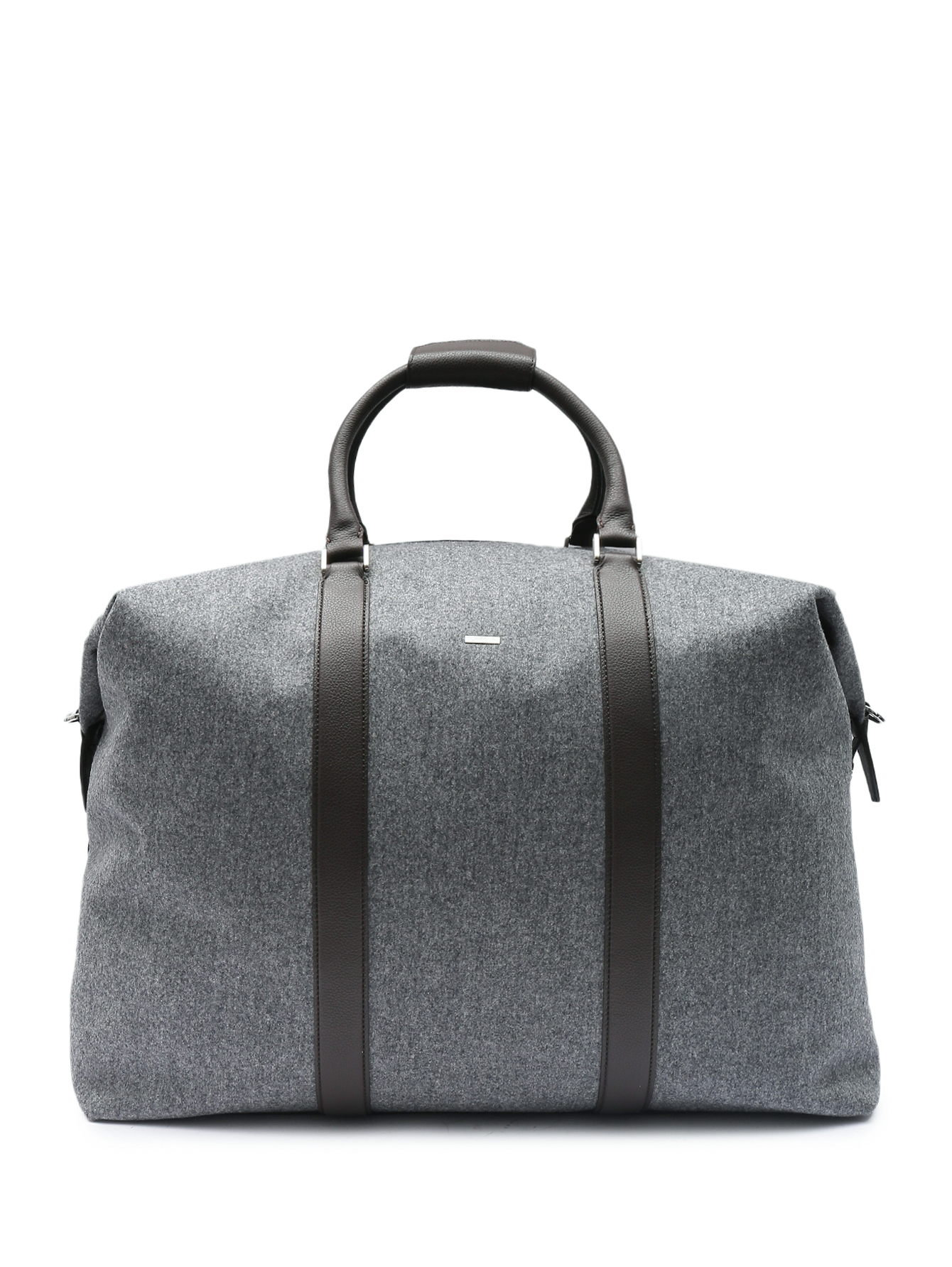 Дорожная сумка из текстиля и кожи  - Общий вид