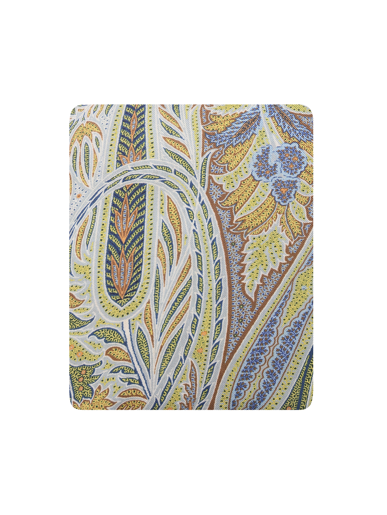 Шарф из шерсти и шелка с узором - Общий вид