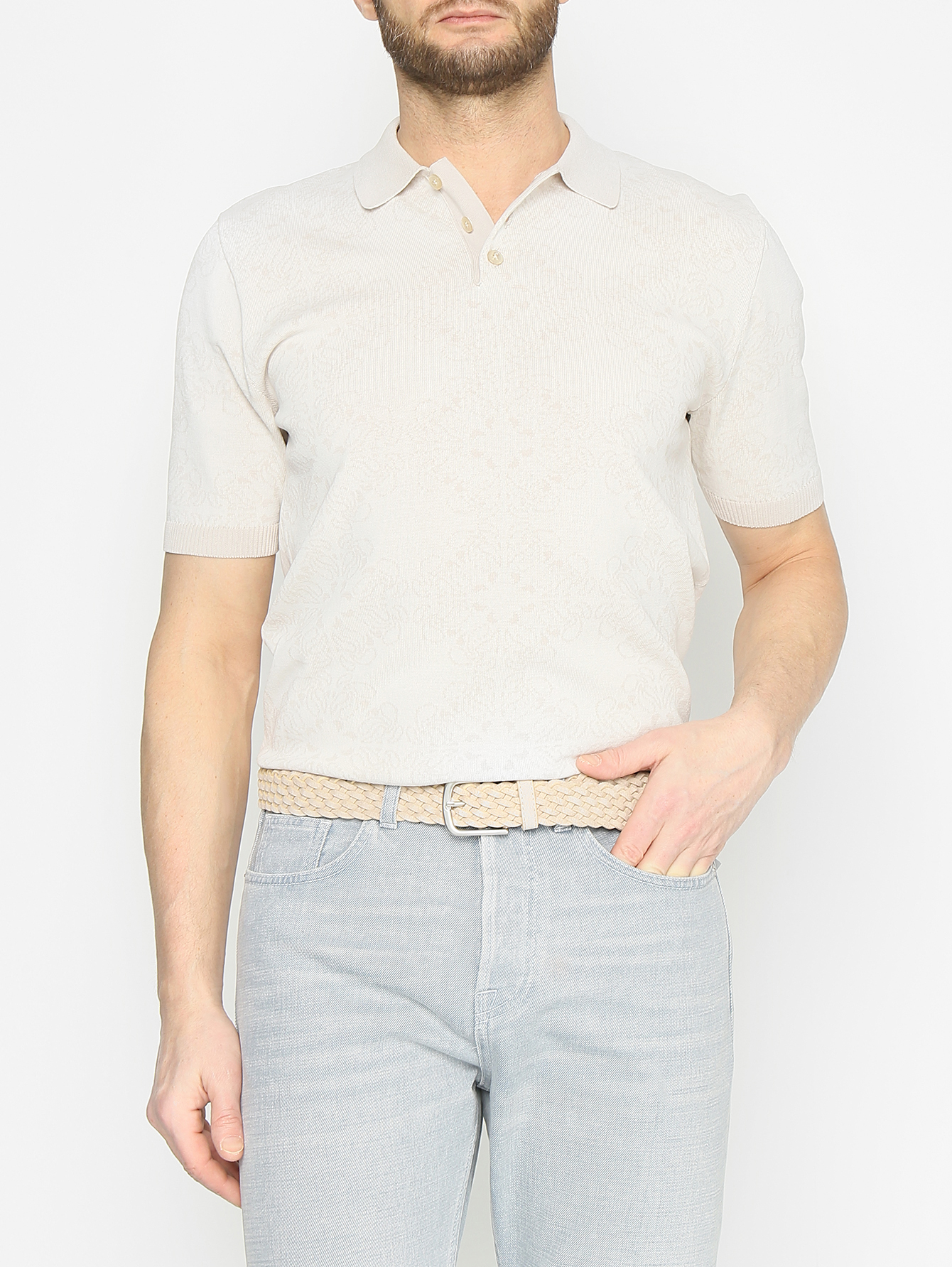 Плетеный ремень из кожи - МодельОбщийВид