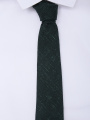 Галстук из шерсти и шелка с узором  - МодельОбщийВид