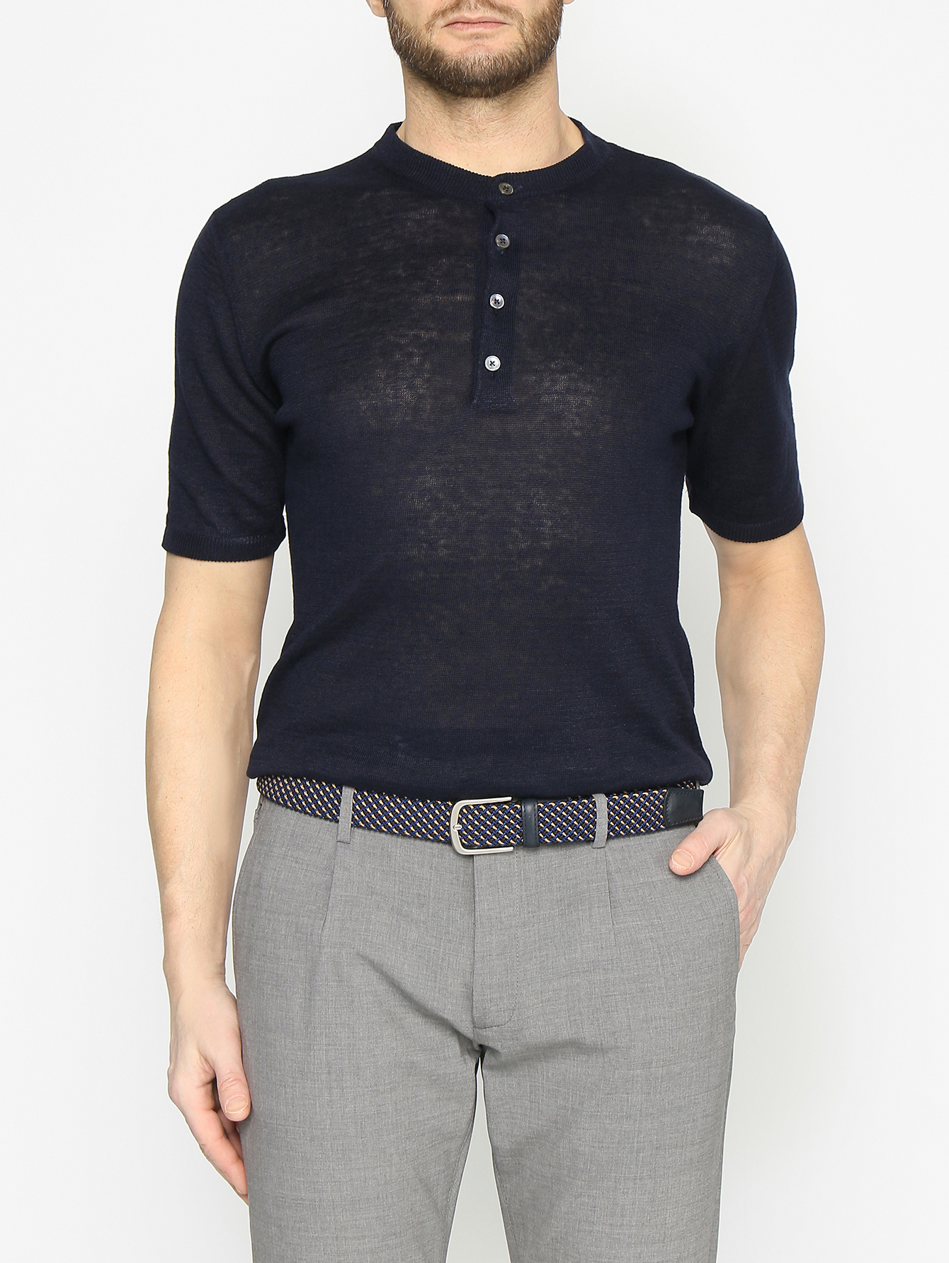 Плетеный ремень из текстиля - МодельОбщийВид